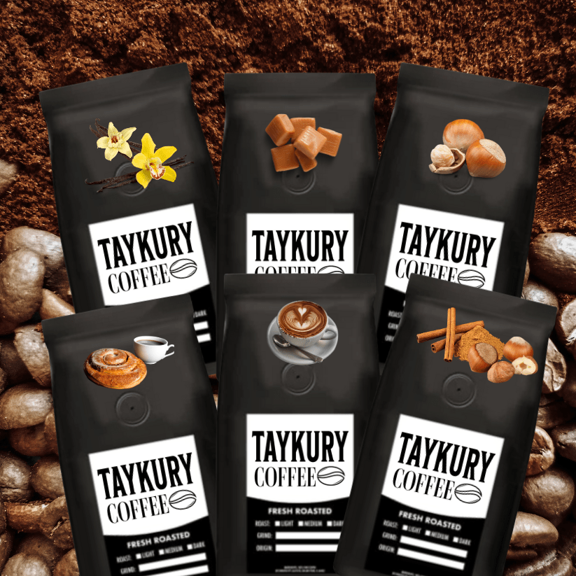 Flavored Coffees Sample Pack/// TAYKURY COFFEE®